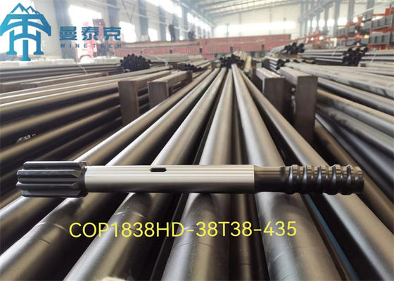 Adaptateur de tige pour marteau hors trou T38 500mm HLX5 Modèle Acier Chrome-Molybdène haute résistance pour forage de roche