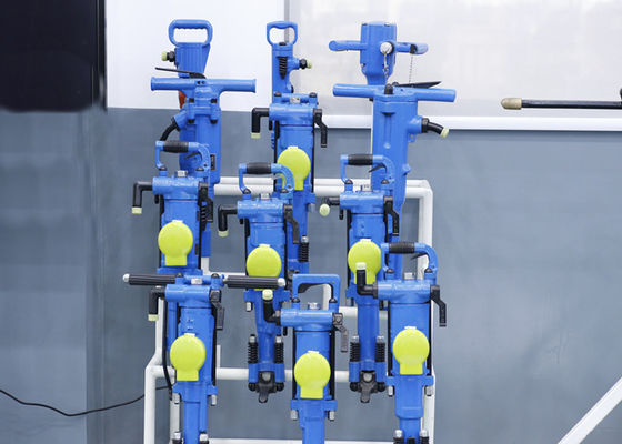 Perforatrice pneumatique portable YT29A avec une profondeur de forage de 5 m et un poids de 27 kg pour l'exploitation minière et l'extraction de pierre.