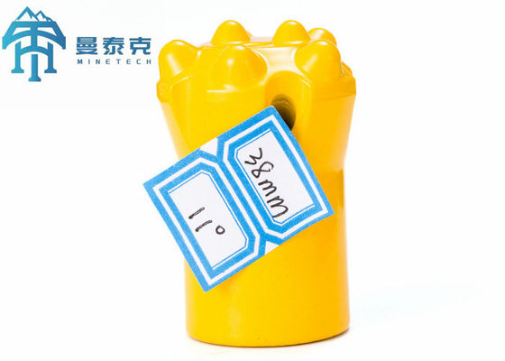 Buttons coniques en acier au carbure avec 2 trous de rinçage