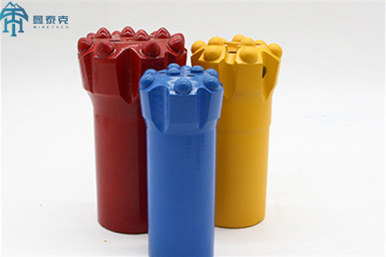 Bouton fileté mordu de carbure de tungstène de forage de roche de R32 51mm