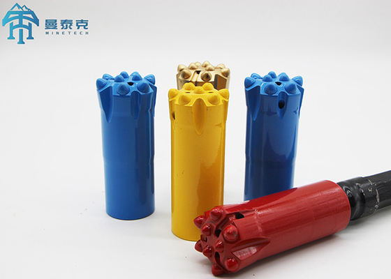 Bouton de peu de perceuse du fil T38 de carbure de tungstène de roche